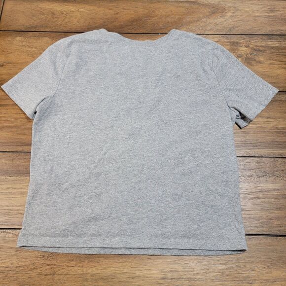 Hollister Crop SS Tee Sequin Logo & Tiger Grey - Size Small Slim - Picture 3 of 5